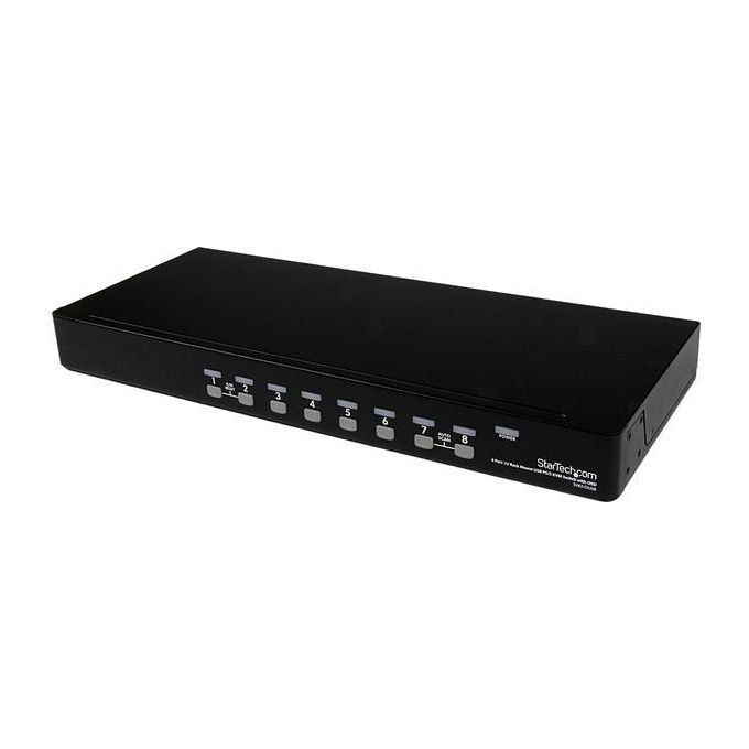 StarTech.com Switch Kvm Usb Ps/2 A 8 Porte Montabile A Rack1u Con Osd