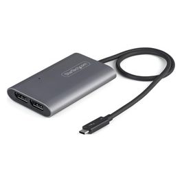 TB32DP14 Adattatore Thunderbolt 3 a Doppio Monitor DisplayPort DP 1.4 8K Doppio 4K 60Hz o Singolo 8K/5K Thunderbolt 3 a DP Adattatore Video Porta TB3 a 2x DisplayPort Cavo da 46cm
