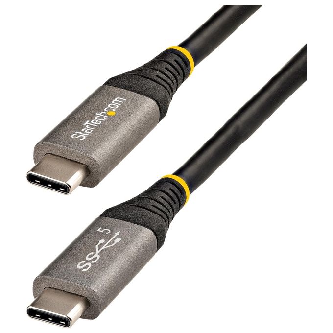 StarTech.com USB315CCV2M Cavo Usb 2mt Usb 3.2 Gen 1 Usb C Nero/Grigio