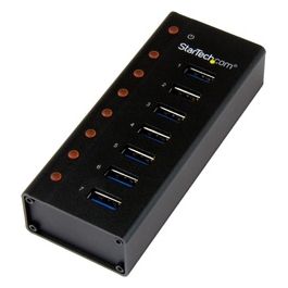 StarTech Consumer Io 7 porte Usb 3 Hub Desk / Wall Compact e Durable per Travel