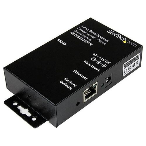 StarTech Convertitore seriale Ethernet RS-232 a 1 porta PoE Power Over Ethernet