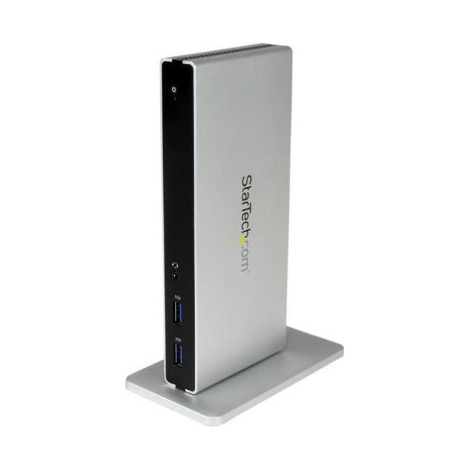 StarTech Docking Station Universale per Laptop USB 3.0 a doppia uscita DVI Gigabit Ethernet con adattatori HDMI / VGA