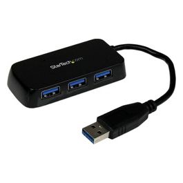 StarTech Hub Mini USB 3.0 SuperSpeed a 4 porte portatile - Nero