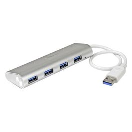 Startech Hub USB 3.0 a 4 porte compatto e portatile con cavo integrato