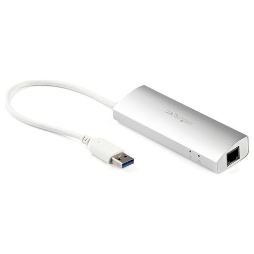 Startech Hub USB 3.0 a 3 porte con Adattatore NIC Ethernet Gigabit Gbe
