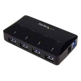 Startech Hub Usb 3.0 a 4 Porte con Porta di Ricarica Dedicata 1 Porta x 2,4Amp