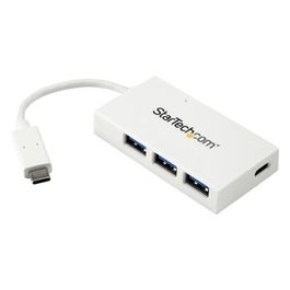 StarTech Hub Usb-C a 4 Porte Usb 3.0 Perno e Concentratore Usb Tipo C Bianco