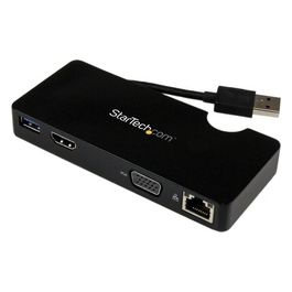 StarTech Mini Docking Station Universale per Laptop USB 3.0 con uscita HDMI/VGA e Gigabit Ethernet USB 3.0