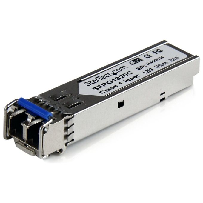 StarTech Modulo ricetrasmettitore SFP in fibra Gigabit compatibile con Cisco SM LC con DDM – 20 km (Mini-GBIC)