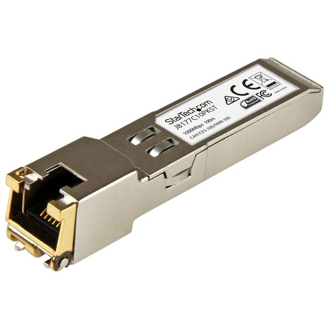 StarTech.com HP J8177C Compatibile Ricetrasmettitore SFP - 1000BASE-T - 10 unita'