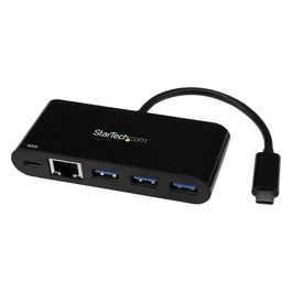 Startech Networking 3port usb c hub w/ gbe and pd 20 - type c to 3x a - usb 3.0