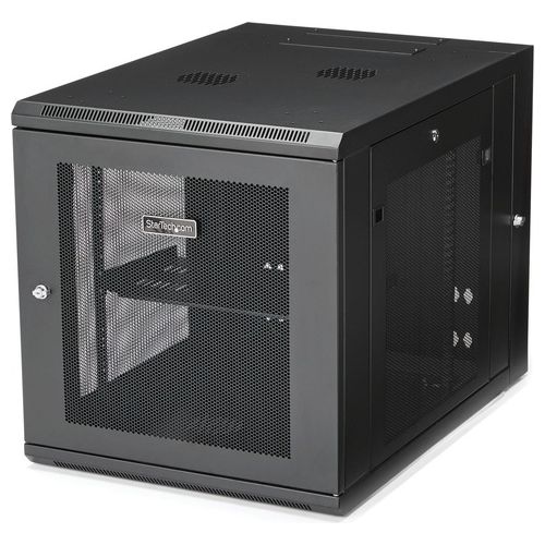 Startech RK1232WALHM Armadio per Server Rack Montabile a Parete 12U Armadio a Cerniera Fino s 32