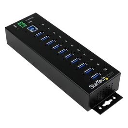 Startech Rugged Metal 10port usb 3.0 hub din rail and Wall-mountable