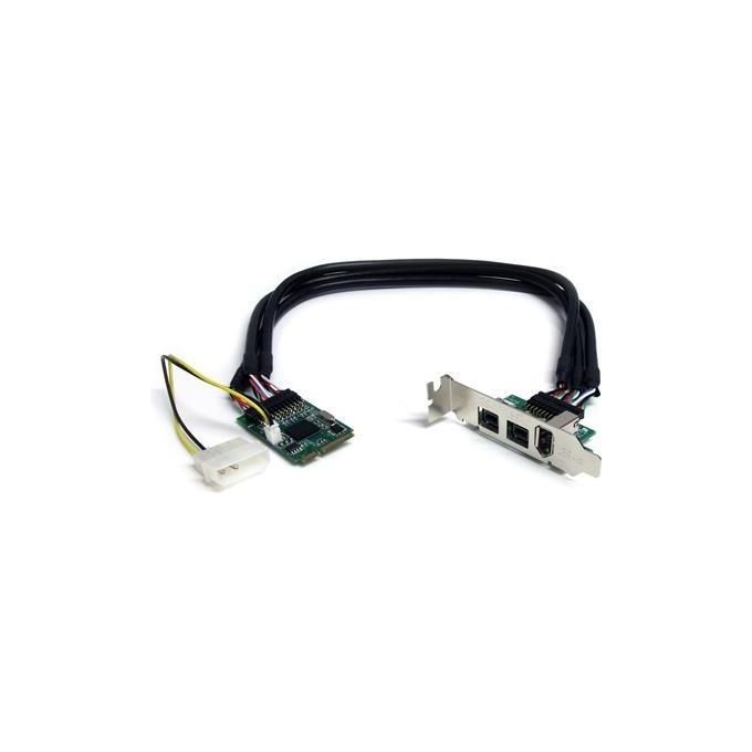 StarTech Scheda adattatore Mini PCI Express FireWire 2b 1a 1394 a 3 porte