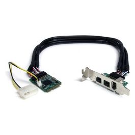 StarTech Scheda adattatore Mini PCI Express FireWire 2b 1a 1394 a 3 porte