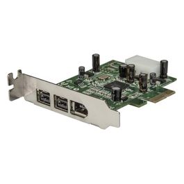 StarTech Scheda adattatore PCI Express FireWire 2b 1a 1394 a basso profilo - 3 porte