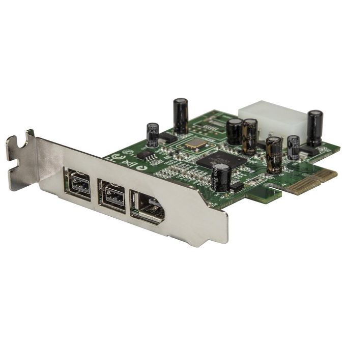 StarTech Scheda adattatore PCI Express FireWire 2b 1a 1394 a basso profilo - 3 porte