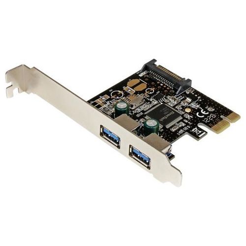 StarTech Scheda controller USB SuperSpeed 3.0 PCIe PCI Express a 2 porte con alimentazione SATA