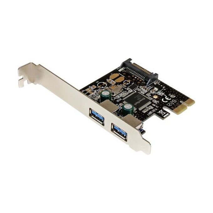 StarTech Scheda controller USB SuperSpeed 3.0 PCIe PCI Express a 2 porte con alimentazione SATA