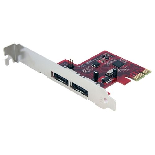 StarTech Scheda eSATA Controller PCI Express a 2 porte 6 Gbps, SATA