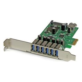 Startech Scheda Espansione PCI Express USB 3.0 a 7 Porte con Profilo Basso e Standard Alimentazione Sata