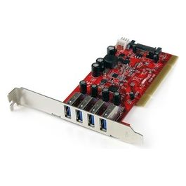 StarTech Scheda Pci con 4 porte USB 3.0 SuperSpeed con alimentazione SATA/SP4