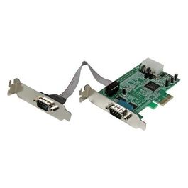 StarTech Scheda PCI Express seriale nativa basso profilo a 2 porte RS-232 con 16550 UART