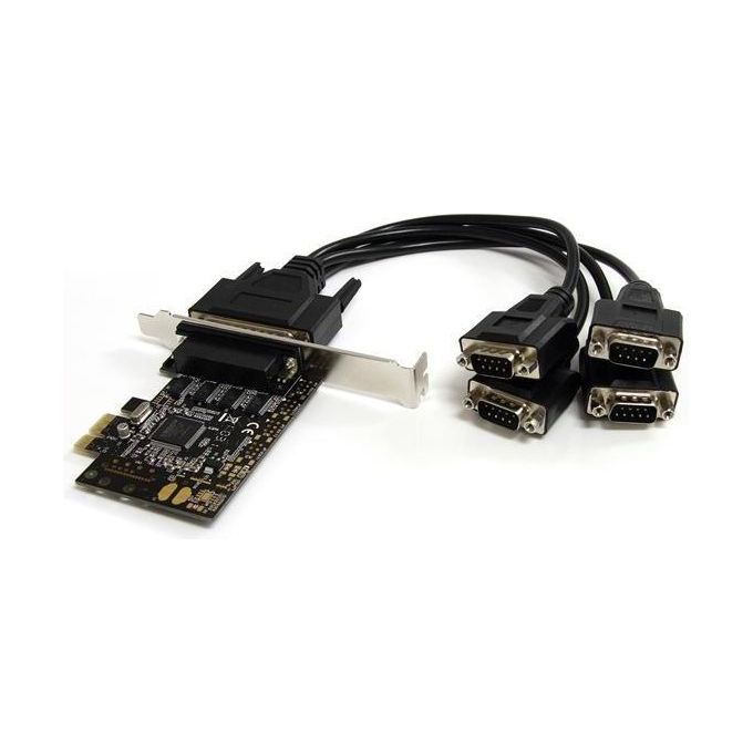 StarTech Scheda PCI Express seriale a 4 porte RS-232 con cavo di ripartizione