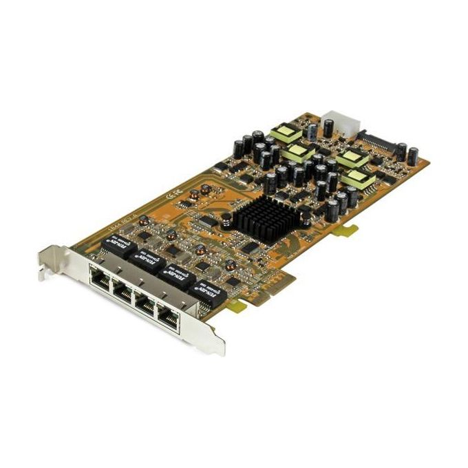 StarTech Scheda di rete PCIe Gigabit Power over Ethernet a 4 porte - Adattatore PCI express PSE - POE - NIC