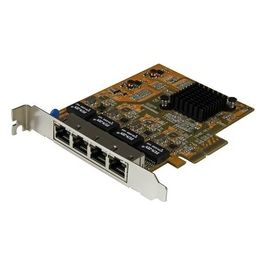Startech ST1000SPEX43 Adattatore Scheda di Rete Ethernet Gigabit PCI Express NIC a 4 Porte