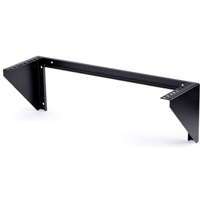 StarTech Staffa rack in acciaio 3U per montaggio attrezzature su parete verticale da 48 cm ca.