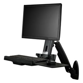 Startech Stazione di Lavoro Sit Stand Montabile a Parete 1x Monitor