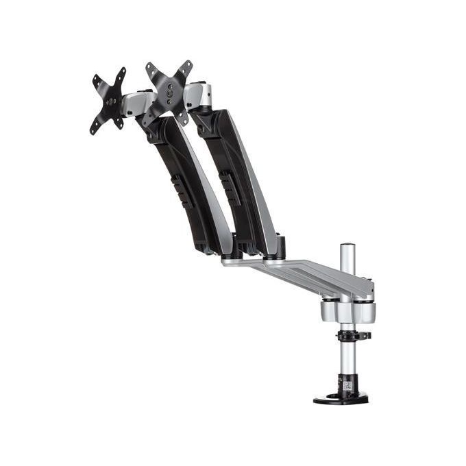 Startech supporto per doppio monitor con bracci articolati - impilabile