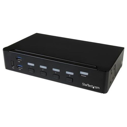 Startech Switch Commutatore KVM a 4 Porte DisplayPort con Hub USB 3.0 - 4K