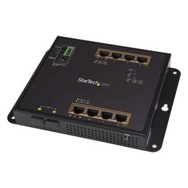 Startech Switch Ethernet Gigabit a 8 porte PoE+ con 2 Connessioni SFP Gestito Montabile a Parete con Accesso Frontale