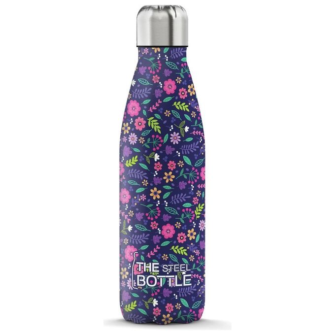 Steel Bottle Cartoon Flowers Bottiglia Termica 500ml 70mmx245mm