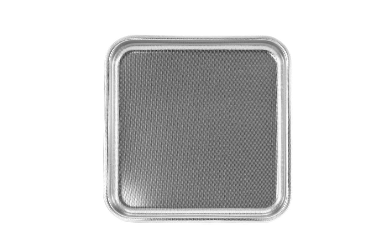 Steel Pan Teglia quadrata in acciaio inox 36x36x3cm