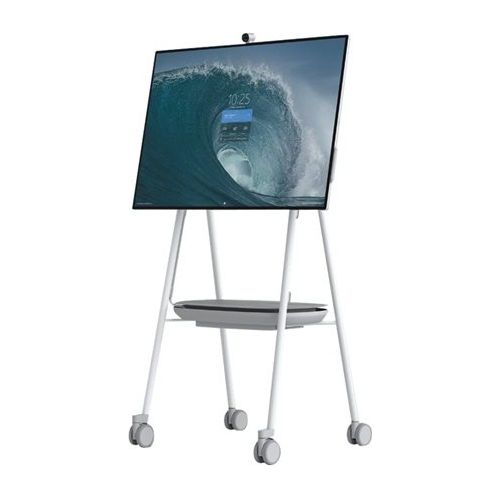 Steelcase Carrello per Schermo Piatto Interattivo Grigio Arctic White Peltro per Microsoft Surface Hub 2s