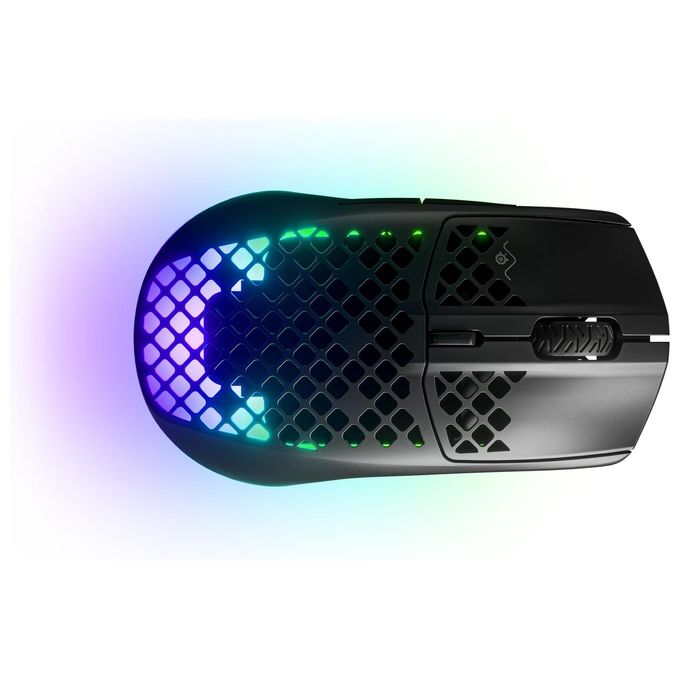 SteelSeries Aerox 3 Wireless Onyx (2022) - Mouse da gaming super leggero - 68g Design resistente all'acqua - 200 ore di durata della batteria