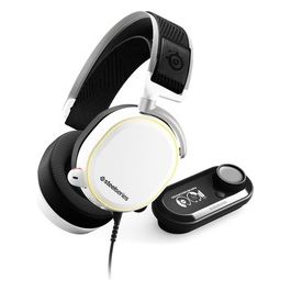 SteelSeries Arctis Pro GameDAC Cuffie da Gioco Audio ad Alta Risoluzione Certificato ESS Sabre DAC Bianco