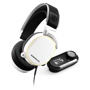 SteelSeries Arctis Pro GameDAC Cuffie da Gioco Audio ad Alta Risoluzione Certificato ESS Sabre DAC Bianco