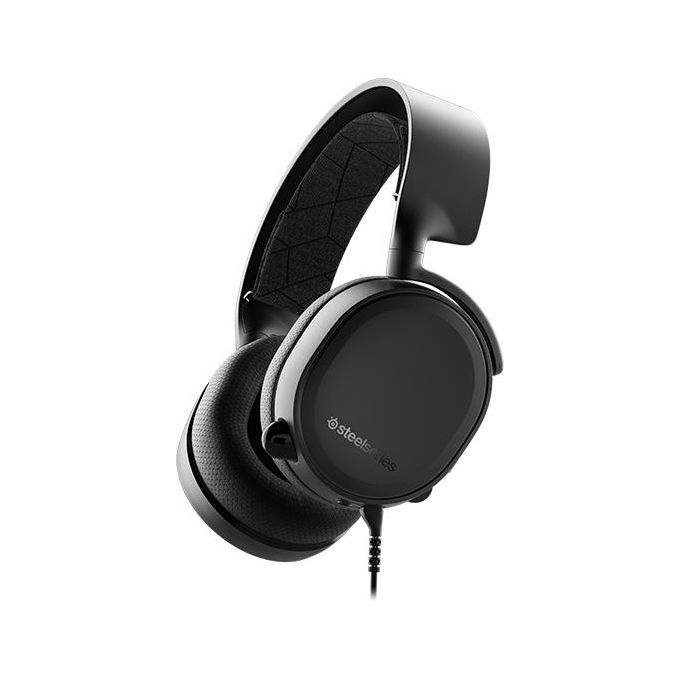SteelSeries Cuffie da gioco stereo cablate Arctis 3 Console per PlayStation 5 PS4 Xbox One Nintendo Switch VR Android e iOS - Nero