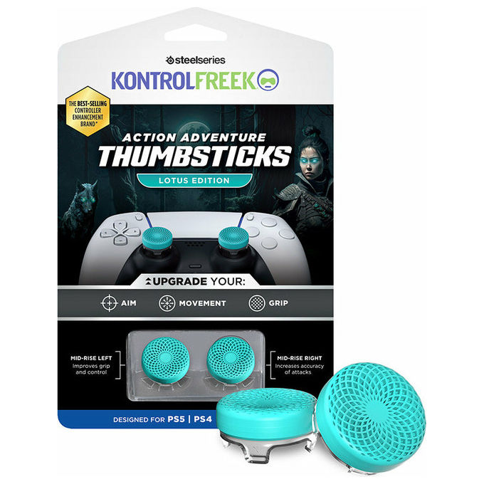 Steelseries KontrolFreek Lotus Impugnature Joystick PS5-PS4 Nere