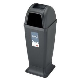 Cestino Diablo nero con Posacenere