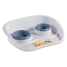 Ciotola Animali Set Dinner 0.250.30 Litri Blu Acciaio