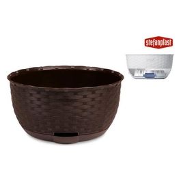 Stefanplast Ciotola Fiori Rattan 30cm Marrone