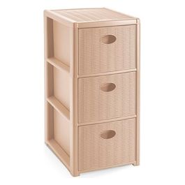 Mobile Cassettiera Elegance Slim 3 Cassetti Cashmere 30x40x60cm