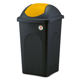 Pattumiera Bascula Multipat 30 Litri Nero/Giallo