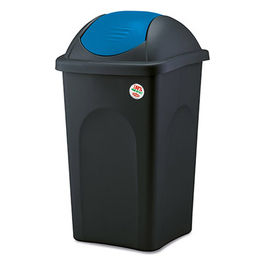 Pattumiera Bascula Multipat 30 Litri Nero/Blu