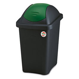 Pattumiera Bascula Multipat 30 Litri Nero/Verde